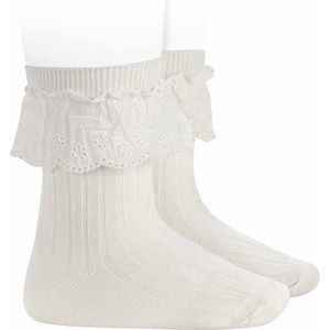 Cóndor Sokken Rib Brodery | 2486/4 | Nata/Off White | 18-24 mnd | Maat 2
