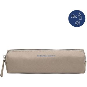 The BlueWave Collective – Etui van Gerecycled Plastic – Pennenzak / School Etui voor Jongens & Meisjes – Re.3 Cycle – Grijs