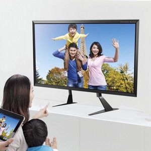 Universele tv-standaard, tv-beenvervanging voor de meeste 22-65 inch LCD/LED/OLED/Plasma-tv's, verstelbare tafelpoten voor plat en gebogen scherm, VESA tot 800 x 400 mm, capaciteit 50 kg