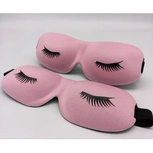 Premium Slaapmasker wimperextensions - Roze - 3d slaapmasker - luxe slaapmasker - ooglapje slaap - Slaapmasker voor Vrouwen, maar ook Mannen! - Verstelbaar