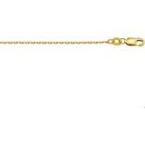 The Jewelry Collection 9 Krt. Ketting Anker 1,3 mm - 9 Karaats Geel