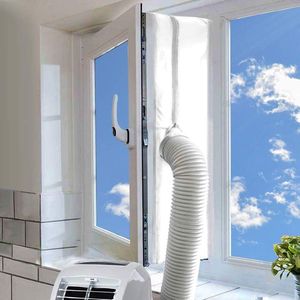 400cm Raamafdichting Voor Mobiele Airconditioners - Airconditioners - Wasdrogers - Afvoerdrogers - Hot Air Stop Voor Bevestiging aan Ramen - Dakramen - Vleugelramen - Raamafdichting - Airconditioning [Energieklasse A]
