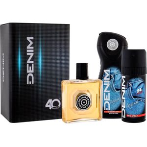 Denim Giftset Original in blik-Aftershave 100 ml/showergel 250ml/Deospray 150 ml