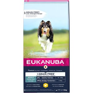 Eukanuba - Hond - Euk Dog Grainfree Chicken Adult L/xl Breed 12kg