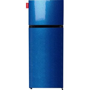 COOLER MEDIUM-ABMET Combi Top Koelkast, F, 164+41l, Blue Metalic Gloss All Sides