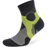 Balega -  Athletic Running Support Quarter Sokken Unisex - Lichtgrijs/ Zwart - S