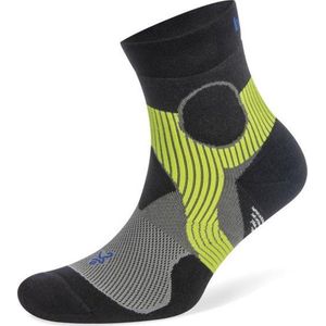 Balega -  Athletic Running Support Quarter Sokken Unisex - Lichtgrijs/ Zwart - S
