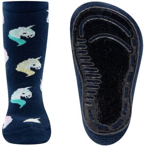 Ewers antislip sokken Unicorns blauw