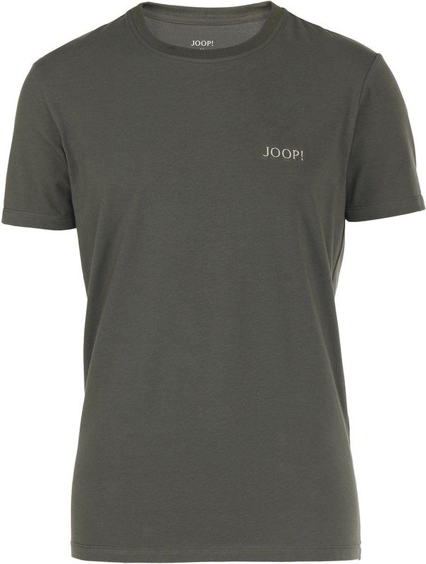 JOOP! - Shirt - Grijs - Effen - Kwartmouw