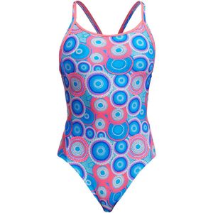 Bundjalung blue Diamond back one piece - Dames | Funkita | Maat 8