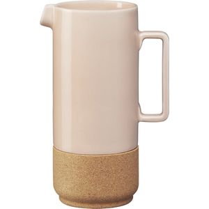 Alma Gemea - Schenkkan - Waterkan - Soft Pink - keramiek met eco kurk - Portugal - OP=OP