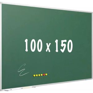 Krijtbord PRO Barnett - Magnetisch - Schoolbord - Eenvoudige montage - Emaille staal - Groen - 100x150cm
