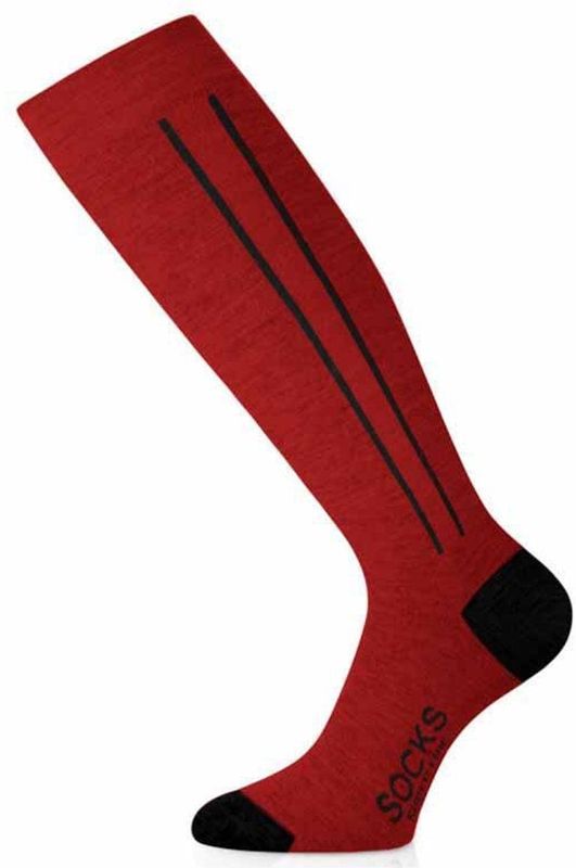 Lasting Fwc 319 Lange Sokken Rood EU 42-45 Man,Vrouw