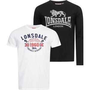 Lonsdale Fintona T-shirt Met Korte Mouwen Wit 2XL Man
