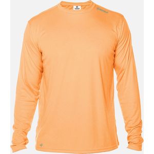 Skinshield - UPF 50+ UV-zonbeschermend heren performance T-shirt - lange mouwen - Citrus - Oranje - XS