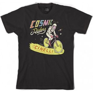 Cinelli Sergio Mora Cosmic Rider T-shirt Met Korte Mouwen Zwart XL Man