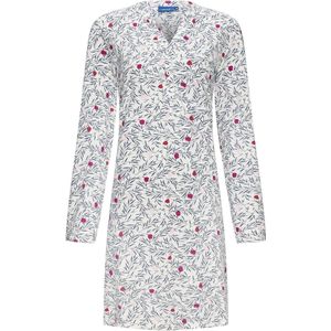 Pastunette dames nachthemd L/M - 95cm - Tulp - 42 - Wit