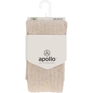 Apollo - Maillot - Beige - Melange - Rib - Patroon - Maat 128/134