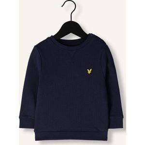 Lyle & Scott Plain Crew Neck Sweatshirt Truien & Vesten Unisex - Sweater - Hoodie - Vest- Donkerblauw - Maat 92/98