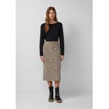 Rok - Denim - Midirok - Luipaardprint - 5-pocket ontwerp