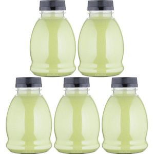 Scrubzout Fresh Ginger - 375 gram - Fles met zwarte dop - Set van 5 stuks - Hydraterende Lichaamsscrub