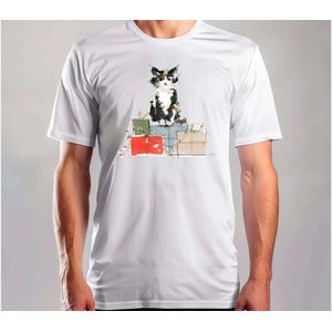 Frosty Purrkins - T Shirt - MerryChristmas - ChristmasVibes - Funny - Sarcasm - VrolijkKerstfeest - Kerstmis - Grappig - Sarcasme - Kat - Cat