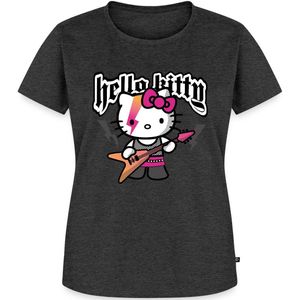 Hello Kitty In Een Rockoutfit Speelt E-gitaar Premium T Shirt Dames