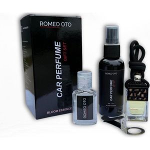 ROMEO OTO - AUTOPARFUM GIFT SET HOT SPICE mannen - Geschenkenset - geurverfrisser - mannen - 4-delig - spicebumb