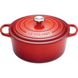 Le Creuset - Braadpan Signature - Kersenrood - Gietijzer - Ø 30 cm