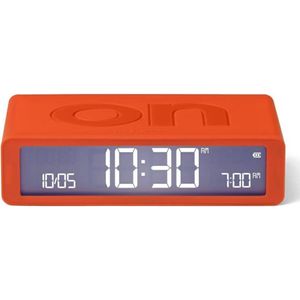 Lexon Flip Classic ON OFF oplaadbare wekker - Oranje