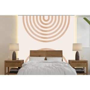 Abstract - Kunst - Regenboog - Bruin - Wit - Behangpapier