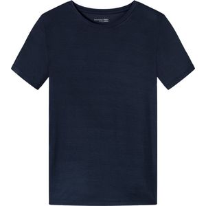 SCHIESSER Mix+Relax T-shirt - dames shirt korte mouwen modal blauw - Maat: 36