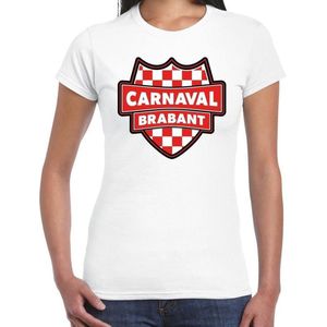 Carnaval verkleed t-shirt Brabant - wit - dames - Brabantse feest shirt / verkleedkleding XS
