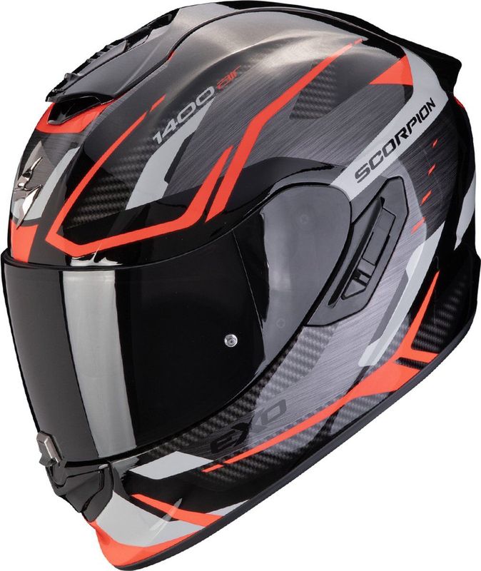 Scorpion - EXO-1400 Evo II Air - Integraalhelm - Grijs-Rood - ECE 22.06, Airfit, Noodontgrendeling