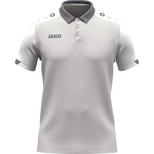 Jako Dynamic Polo Heren - Lichtgrijs / Wit / Grijs | Maat: L