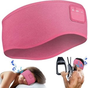 Slaapmasker Bluetooth - Slaap Koptelefoon - Bluetooth Slaapmasker - Roze