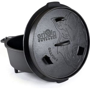 Origin Outdoors Dutch Oven QT12/11.2L - Gietijzeren Braadpan - Voor grote groepen