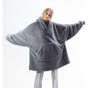 Luxe knuffeltrui hoodiedeken