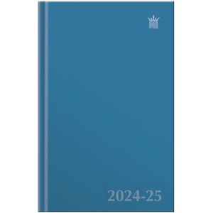 Ryam - Studie agenda Uni - 2024-2025 - A5 - Licht blauw - 1 Week op 2 pagina's - Hardcover