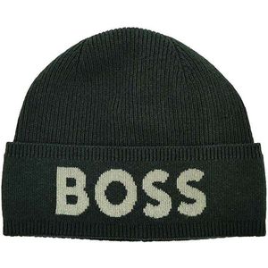 Hugo Boss - Elio beanie - open green - heren