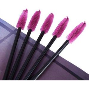 Akyol - Wimper Borstel - Roze| 25 Stuks | herbruikbare borstels -wenkbrauwborstel roze-wenkbrauw borstel- wimperborstel roze-herbruikbare wenkbrauw borstel