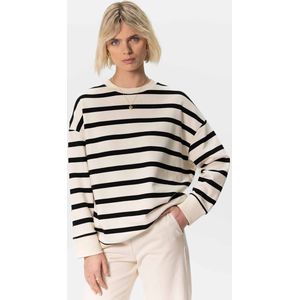 Sissy-Boy - Oversized Sweater - Off-white - Gestreept