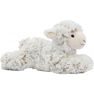 Pluche Schaap/Lammetje Knuffel Liggend 22 cm - Boerderij Knuffelbeesten