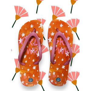 Owniez Flip Flops - Girl Power Slippers - Kinderen - Meisjes - Comfortabele en Duurzame Slippers - Maat 33-34