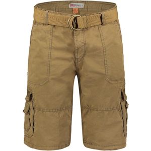Geographical Norway Korte Broek Met Riem Perou Kaki - XXL
