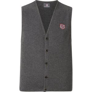 Jan Vanderstorm herren Gebreide Bodywarmer - 52/54 - donkergrijs