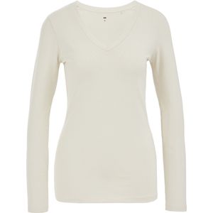 WE Fashion Dames T-shirt van biologische katoenmix