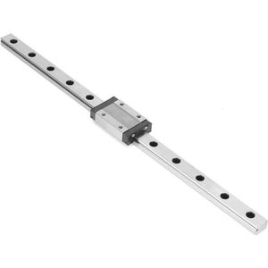 Miniatuur lineaire geleiderail - MGN12H - zwarte lineaire railgeleiding - 300 mm - trolleyblok - 3D-printer - CNC-machine .