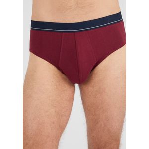 Damart - Set van 3 gesloten slips, grotendeels van katoen - Heren - Rood - (86-93) M