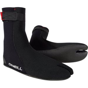 2025 O'neill Heat Ninja 3mm Split Toe Boots - Black